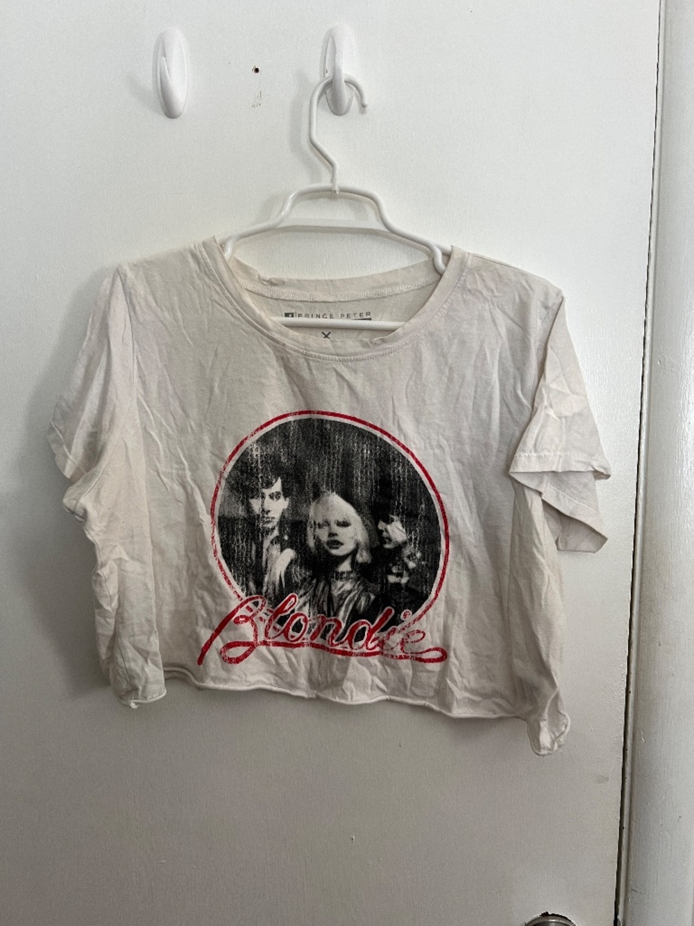 Distressed Band Crop Tee